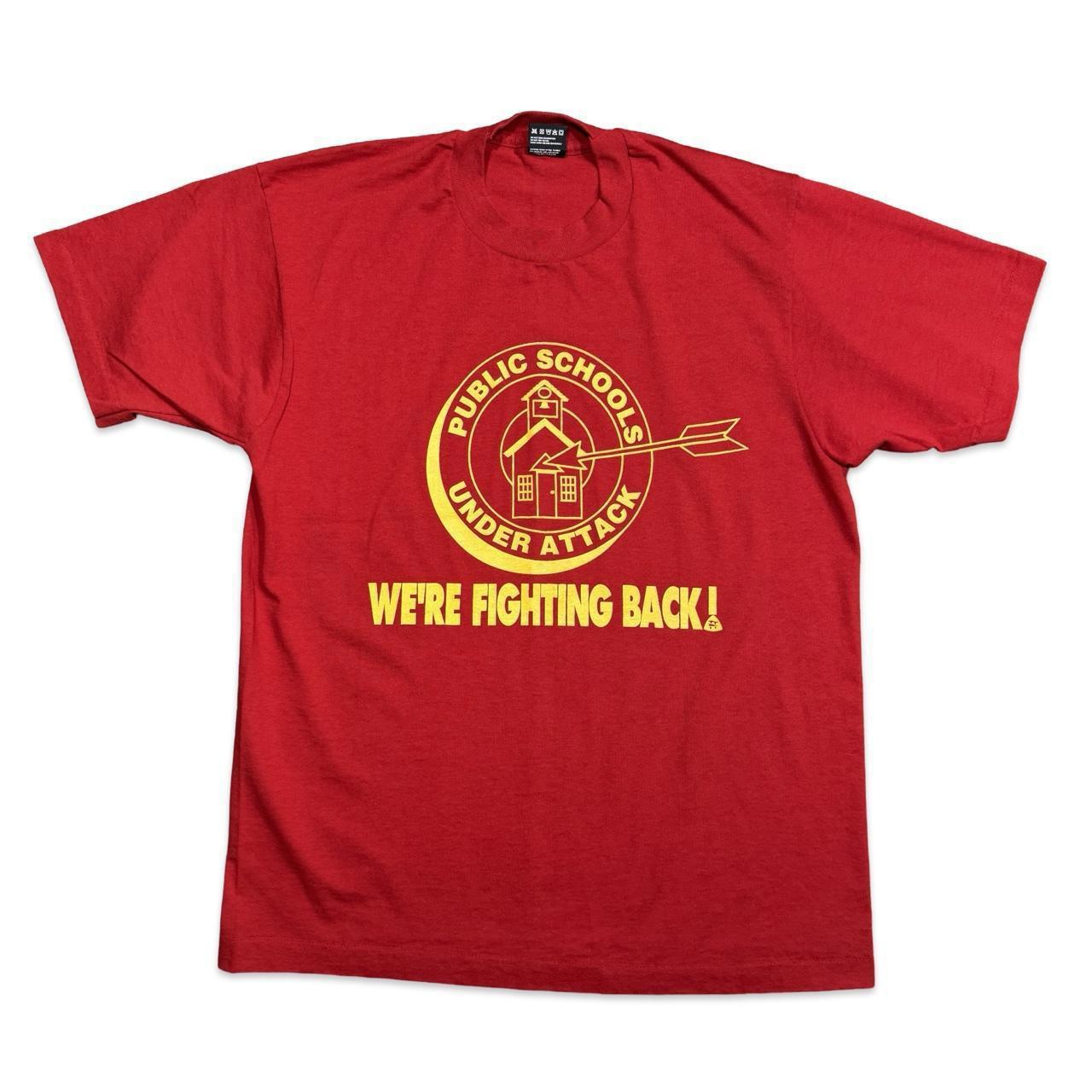 80s "Public Schools Under Attack" Graphic T-Shirt